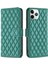 Apple iPhone 11 Için Pro Max Baskılı Rhombus Desen Pu Deri Cüzdan Kılıfı Ayarlanabilir Stand Mat Koruyucu Telefon Kabuğu (Yurt Dışından) 1