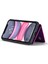 Apple iPhone 11 Fermuar Cep Manyetik Çıkarılabilir 2-1 Arada Çıkarılabilir 2-1 Bir Arada Sıkıştırılabilir Pu Deri Kaplamalı Pc+Tpu Kickstand Cüzdan Kılıfı (Yurt Dışından) 4