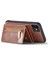 Apple iPhone 11 Fermuarı Pocket Magnicy Söndürülebilir 2-1 Arada Çıkarılabilir Telefon Kapağı Parıltılı Pu Deri Kaplamalı Pc+Tpu Kickstand Cüzdan Kılıfı Altın (Yurt Dışından) 3