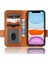 Apple iPhone 11 Için Baskılı Üçgen Desen Anti-Şok Anti-Flip Telefon Kılıfı Stand Cüzdan Pu Deri Kapak Kayış-Kahverengi (Yurt Dışından) 3