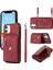 Pu Deri+Tpu Apple iPhone 11 Rfıd Engelleme Kartı Çanta Kickstand-Red ile Telefon Kılıfı (Yurt Dışından) 1