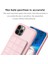 Apple iPhone 11 Için Izgara Tasarımı Pu Deri Kaplı Tpu Kasa Kartı Tutucu Kickstand Telefon Kapak-Pembe (Yurt Dışından) 3