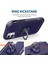 Apple iPhone 11 Damla Geçirmez Pc+Silikon Telefon Kılıfı Dönebilir Yüzük Kickstand Wear-Dayanıklı Telefon Kapak Navy Blue (Yurt Dışından) 2