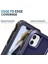 Apple iPhone 11 Damla Geçirmez Pc+Silikon Telefon Kılıfı Dönebilir Yüzük Kickstand Wear-Dayanıklı Telefon Kapak Navy Blue (Yurt Dışından) 4
