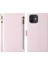 Apple iPhone 11 Fermuarı Cep Tasarımı Için Litchi Doku Telefon Kılıfı Pu Deri Flip Kapak Katlanabilir Stand Cüzdan Strap Light Mor ile (Yurt Dışından) 1