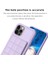 Apple iPhone 11 Için Izgara Tasarımı Pu Deri Kaplı Tpu Kasa Kartı Tutucu Kickstand Telefon Kapak-Mor (Yurt Dışından) 3