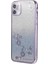Apple iPhone 11 Çiçek Rhinestone Dekor Telefon Kapak Morası Için Elektrokaplatma Tpu Telefon Kılıfı (Yurt Dışından) 1