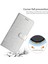 Apple iPhone 11 Için Flip Kılıfı Maksimum Ipek Doku Pu Deri Deri Deri Deri Telefon Katlanabilir Stand Kapağı Bilek Kayış-Silver (Yurt Dışından) 2