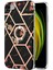 Mermer Desen Imd Tasarım Esnek Tpu Telefon Vaka Koruyucusu Apple iPhone Se-Black Için Ring Kickstand ile (Yurt Dışından) 1
