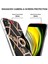 Mermer Desen Imd Tasarım Esnek Tpu Telefon Vaka Koruyucusu Apple iPhone Se-Black Için Ring Kickstand ile (Yurt Dışından) 2