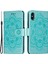 Mandala Çiçek Deri Cüzdanı Apple iPhone X/xs Için Fotoğraf Yeşilleri ile Telefon Kapağı (Yurt Dışından) 1