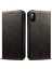 Apple iPhone X/xs Telefon Kılıfı Suteni Folio Flip Dokulu Yüzey Manyetik Kapanış Cüzdan Deri Koruyucu Kılıf Kara (Yurt Dışından) 1
