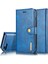 Apple iPhone 7 Plus-Blue Için 2'si Çizgiye Bölünmüş Deri Cüzdan Kapak Pc Kabuğu (Yurt Dışından) 1