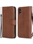 Kt Deri Serisi-2 Düz Renkli Deri Cüzdan Stand Telefon Kapağı Apple iPhone X/xs-Brown Için Kayış (Yurt Dışından) 1