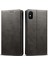Apple iPhone Xs Için Max Telefon Kılıfı Dokulu Yüzey Folio Flip Koruyucu Kılıf Cüzdanı Manyetik Otomatik Kapanış Deri Kapak Stand-Black (Yurt Dışından) 1