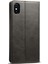 Apple iPhone Xs Için Max Telefon Kılıfı Dokulu Yüzey Folio Flip Koruyucu Kılıf Cüzdanı Manyetik Otomatik Kapanış Deri Kapak Stand-Black (Yurt Dışından) 3