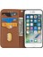 Otomatik Emilmiş Dokuma Doku Cüzdanı Bilek Kayış Deri Kapak Kasası Için Stant Apple iPhone Se-Brown (Yurt Dışından) 4