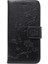 Kelebek Çiçek Manyetik Cüzdan Pu Deri Stand Kılıfı Apple iPhone Se-Black (Yurt Dışından) 1