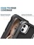 Apple iPhone 11 Damla Geçirmez Pc+Silikon Telefon Kılıfı Çimlenebilir Yüzük Kickstand Giyim Dayanıklı Telefon Kapağı (Yurt Dışından) 4