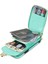 Apple iPhone 7/8pu Deri Kaplamalı Tpu Kart Yuvası Kickstand Cover-Nint Yeşil (Yurt Dışından) 2