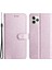 Apple iPhone 11 Için Şok Geçirmez Kasa Prek Dokusu Pu Deri Deri Deri Telefon Katlanabilir Stand Kapağı Bilek Kayış Işığı Mor (Yurt Dışından) 1