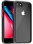 Apple iPhone 6/6s 9h Sertlik Için Temperli Cam+Mat Tpu Çerçeve Telefon Kılıfı Damla Geçirmez Şeffaf Kapak Black (Yurt Dışından) 4