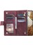 Apple iPhone 11 Için Profesyonel Çoklu Kart Yuvaları Rhombus Doku Pu Deri Fermuar Cep Stand Omuz Kayışı ve El Strap-Wine Red ile Telefon Kılıfı (Yurt Dışından) 2