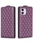 Apple iPhone 11 Için Telefon Kılıfı Baskılı Deri Dikey Flip Kart Tutucu Katlanabilir Stand Kapak-Dark Mor (Yurt Dışından) 1