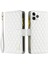 Apple iPhone 11 Için Pro Max Zipper Cep Pu Deri Deri Standı Cüzdan Telefon Kılıfı Desresiting Rhombus Desen Mat Kapak-Beyaz (Yurt Dışından) 1