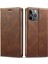 Apple iPhone 11 Pro Max Için Cep Telefonu Kapağı, Rfıd Engelleme Manyetik Otomatik Kapanış Pu Deri Telefon Cüzdan Kılıf Stand-Brown (Yurt Dışından) 1