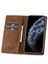 Apple iPhone 11 Pro Max Için Cep Telefonu Kapağı, Rfıd Engelleme Manyetik Otomatik Kapanış Pu Deri Telefon Cüzdan Kılıf Stand-Brown (Yurt Dışından) 2