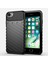 Thunder Twill Cilt Dokusu Tpu Apple iPhone Se -Black Için Geri Kılıf (Yurt Dışından) 1