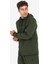 Haki Erkek Fermuarlı Kapüşonlu Sweatshirt 23N-1148 3