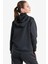 Siyah Kadın Fermuarlı Kapüşonlu Sweatshirt 23N-2126 3