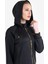 Siyah Kadın Fermuarlı Kapüşonlu Sweatshirt 23N-2126 5