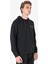Siyah Erkek Fermuarlı Kapüşonlu Sweatshirt 23N-1121 2