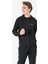 Siyah Erkek Fermuarlı Kapüşonlu Sweatshirt 23N-1121 4