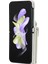 Samsung Galaxy Z Flip4 5g Rfıd Birden Fazla Kart Yuvasını Engelleme Kasa Ring Kickstand Deri+Pc Kapağı (Yurt Dışından) 5