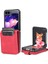 Samsung Galaxy Z Flip5 5g Pu Deri Telefon Kılıf Kickstand Card Yuvaları Kapak (Yurt Dışından) 1