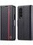 Samsung Galaxy Z Fold4 5g Deri Cüzdan Kılıfı Stand Karbon Fiber Doku Telefon Kapağı (Yurt Dışından) 1
