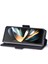 Samsung Galaxy Z Fold4 5g Deri Cüzdan Kılıfı Stand Karbon Fiber Doku Telefon Kapağı (Yurt Dışından) 3