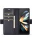 Samsung Galaxy Z Fold4 5g Deri Cüzdan Kılıfı Stand Karbon Fiber Doku Telefon Kapağı (Yurt Dışından) 3