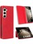 Samsung Galaxy Z Fold5 5g Retro Pu Deri Telefon Kılıfı Manyetik Kapanış Stand Telefon Kapağı (Yurt Dışından) 4