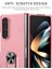 Samsung Galaxy Z Fold5 5g Halka Kickstand Telefon Kasası Sert Pc Önleme Anti-Drop Kapak Desteği Manyetik Araba Montajı (Yurt Dışından) 2