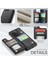 Samsung Galaxy S20 Ultra Rfıd Engelleme Kart Tutucu Pu+Tpu Kickstand Telefon Kapağı (Yurt Dışından) 5