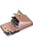 Samsung Galaxy S23+ Kart Yuvaları Fermuar Cep Telefonu Kasası Kickstand Deri Kaplamalı Tpu Kapak (Yurt Dışından) 1