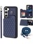Samsung Galaxy S23+ Slim Fit Shell Kickstand Rfıd Engelleme Pu Deri+ Tpu Telefon Kılıfı 2 Kayışla (Yurt Dışından) 1