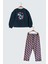 Kız Çocuk Baskılı Sweatshirt Tayt Takım 1