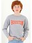 Erkek Çocuk Gri Renkli Houston Baskılı Sweatshirt 3