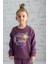 Kız Çocuk Renkli Yazı Baskılı Sweatshirt 1